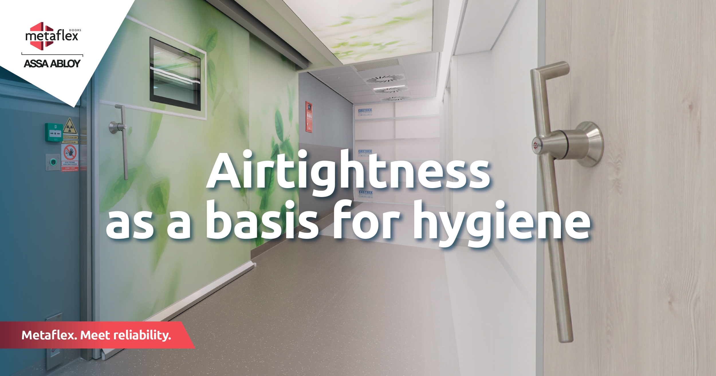 Airtight doors in hospitals: airtightness as the foundation of hygiene